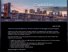 Tablet Screenshot of capitallinefundinggroup.com